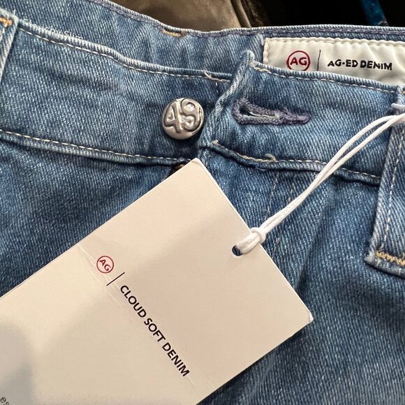 AG Adriano Goldschmied Ex-Boyfriend Slouchy Slim Cropped Jeans Size 26 - Picture 4 of 11